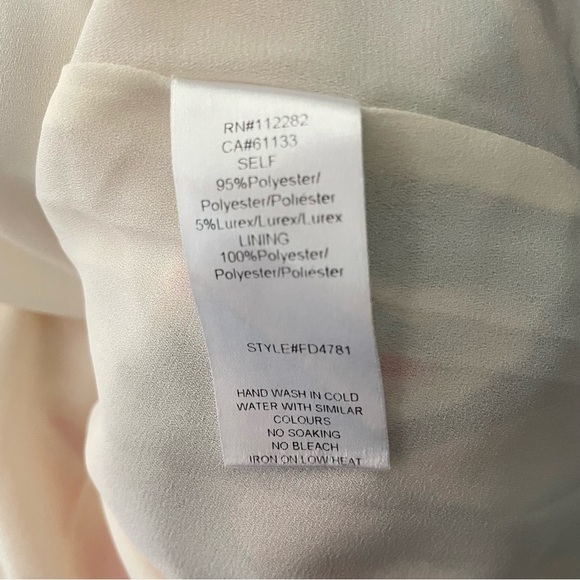 Adelyn Rae floral chiffon crpssover ruched dress 26422 - Picture 7 of 10